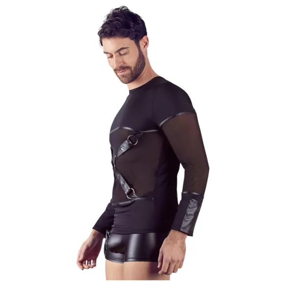 NEK - Haut homme manches longues croisé (noir) - M