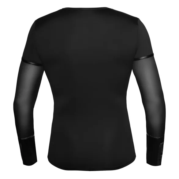 NEK - Haut homme manches longues croisé (noir) - L