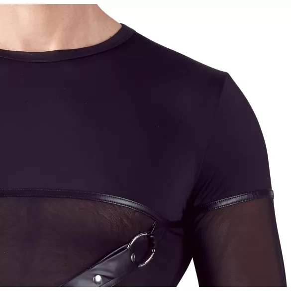 NEK - Haut homme manches longues croisé (noir) - L