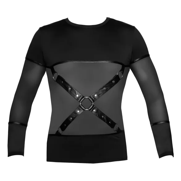 NEK - Haut homme manches longues croisé (noir) - L