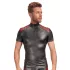 NEK - haut homme zippé - insert rouge - noir