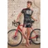 NEK - haut homme zippé - insert rouge - noir
