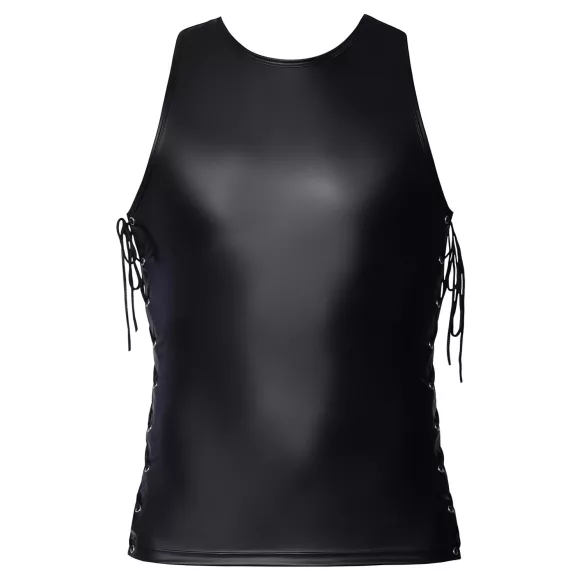 Svenjoyment - Haut homme mat à lacets latéraux (noir) - M