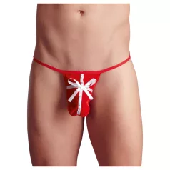 String tanga rouge de Noël pour homme (taille S-L)