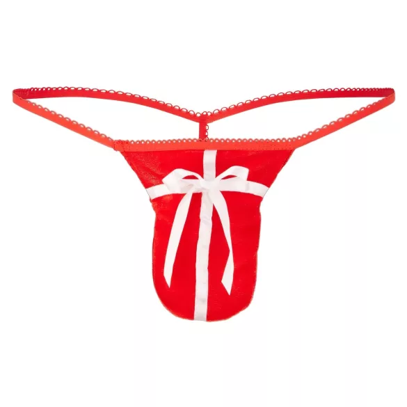 String tanga rouge de Noël pour homme (taille S-L)