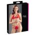 Ensemble soutien-gorge ouvert en dentelle rouge