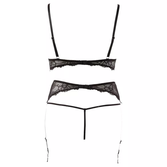 Abierta Fina - ensemble lingerie perles et dentelle
