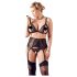 Trio dentelle grande taille - Noir