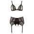 Trio dentelle grande taille - Noir
