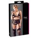 Trio dentelle grande taille - Noir - XXXL