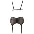 Cottelli Plus Size - Trio de lingerie dentelle (noir) - XXXL