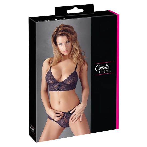 Cottelli - Ensemble soutien-gorge dentelle à fleurs (violet)