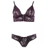 Cottelli - Ensemble soutien-gorge dentelle fleurs - violet