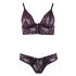 Cottelli - Ensemble soutien-gorge dentelle à fleurs (violet) - XL
