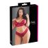 Cottelli Grande Taille - ensemble soutien en dentelle douce (rouge)