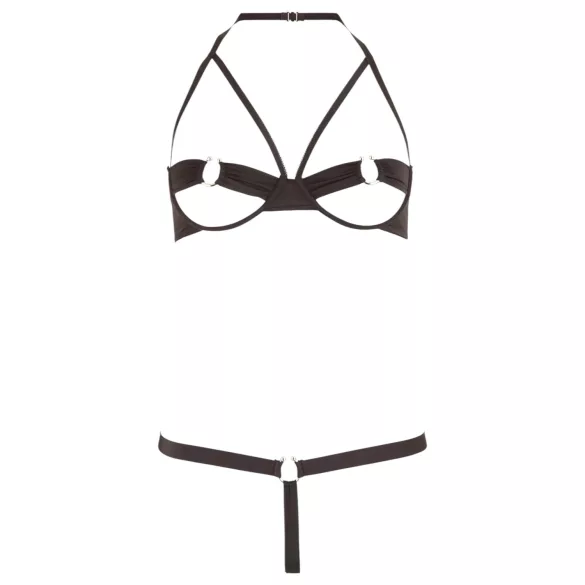 Cottelli - Ensemble soutien-gorge anneaux métal - noir