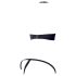 Cottelli - Ensemble soutien-gorge à anneaux métal (noir) - 85B/L
