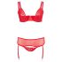 Cottelli Grande Taille - Duo de Lingerie Modulable (Rouge) - 95D/2XL