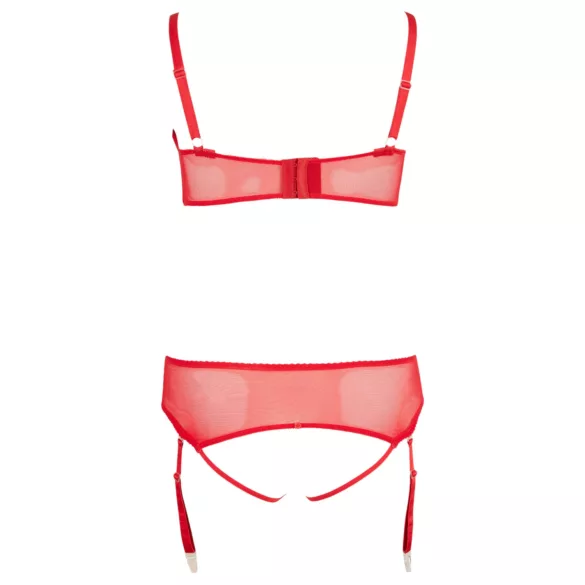 Cottelli Grande Taille - duo de lingerie modulable (rouge) - 90E/XL