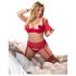 Cottelli Grande Taille - Duo de Lingerie Modulable (Rouge) - 95E/2XL