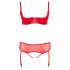 Cottelli Grande Taille - Duo de Lingerie Modulable (Rouge) - 95E/2XL