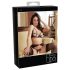 Abierta Fina - Ensemble soutien-gorge dentelle scintillante (noir) - L