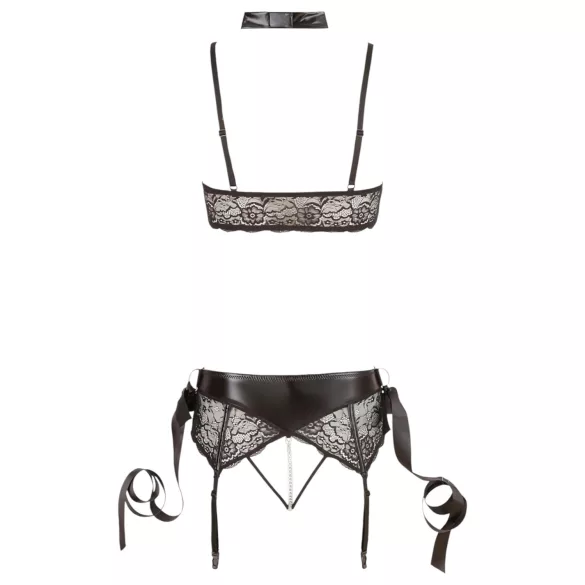 Cottelli Bondage - ensemble lingerie dentelle - 5 pièces - L