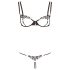 Cottelli - Ensemble soutif brodé scintillant (noir) - M