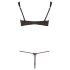 Cottelli - ensemble soutien-gorge brodé scintillant (noir) - M