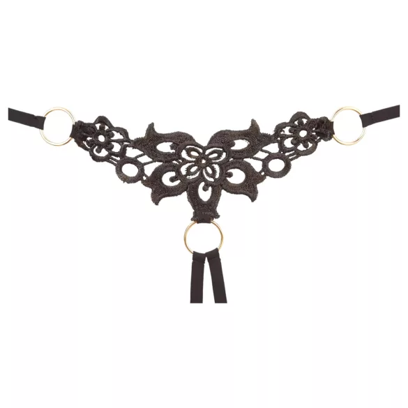 Cottelli - ensemble soutien-gorge brodé scintillant - noir - M