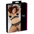 Cottelli Plus Size - ensemble soutien-gorge perlé - noir - 3XL