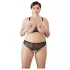 Cottelli Plus Size - ensemble soutien-gorge perlé - noir - 4XL