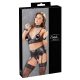 Ensemble bondage en dentelle brillante (4 pièces) - XL