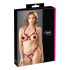 Cottelli - Ensemble soutien-gorge ouvert à anneaux (rouge) - M/L