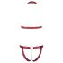 Cottelli - Ensemble soutien-gorge ouvert à anneaux (rouge) - M/L
