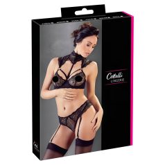 Cottelli - ensemble soutien-gorge dentelle col (noir)