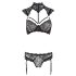 Cottelli - ensemble soutien-gorge dentelle col (noir) - 85B/L