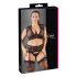 Cottelli Grande Taille - ensemble lingerie strass & dentelle (noir)
