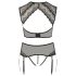 Cottelli Grande Taille - ensemble lingerie strass & dentelle (noir)
