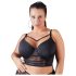 Cottelli Grande Taille - Soutien-gorge en dentelle à bretelles (noir) - 90E