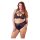 / Cottelli Grande Taille - soutien-gorge croisé et culotte (noir) - 85E/L