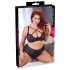 / Cottelli Grande Taille - soutien-gorge croisé et culotte (noir) - 85E/L