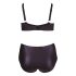 / Cottelli Grande Taille - soutien-gorge croisé et culotte (noir) - 85E/L