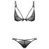 Obsessive Intensa - Ensemble soutien-gorge double bretelles (noir)