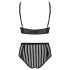 Petite Noir Exclusive - ensemble de soutien-gorge rayé (noir)