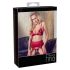 Abierta Fina - Ensemble lingerie chaîne scintillante (rouge) - M