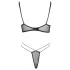 Cottelli - ensemble soutien-gorge dentelle transparent (noir)