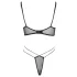 Cottelli - ensemble soutien-gorge dentelle transparent (noir)