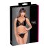 Cottelli - Ensemble soutien-gorge transparent en dentelle (noir) - M