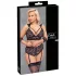 Cottelli Bondage Plus Size - Ensemble soutien-gorge dentelle (noir)